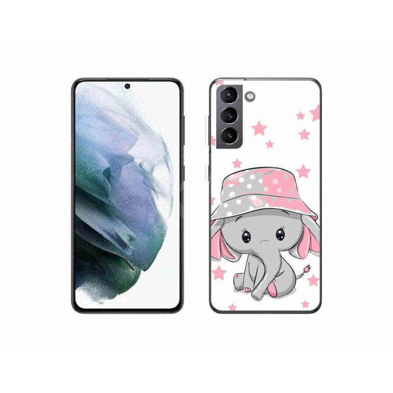 Zselés borítás mmCase Samsung Galaxy S21 - rózsaszín elefánthoz
