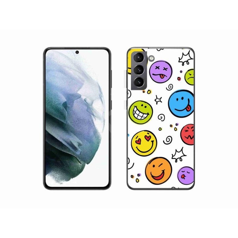 Gél borítás mmCase Samsung Galaxy S21 készülékhez - smiley-k