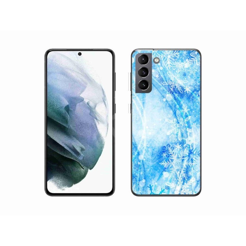 Gél borítás mmCase Samsung Galaxy S21 készülékhez - hópelyhek
