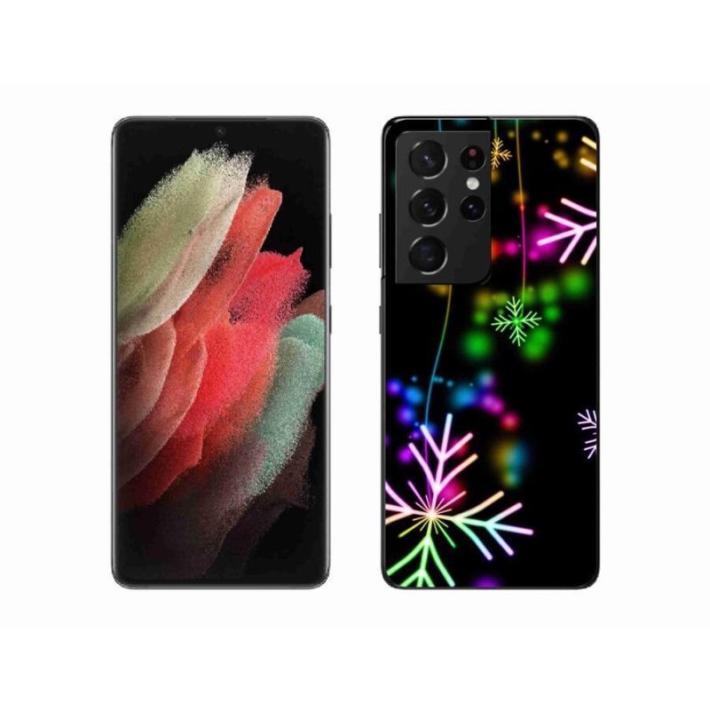 Zselés borítás mmCase Samsung Galaxy S21 Ultra 5G - színes pelyhekhez