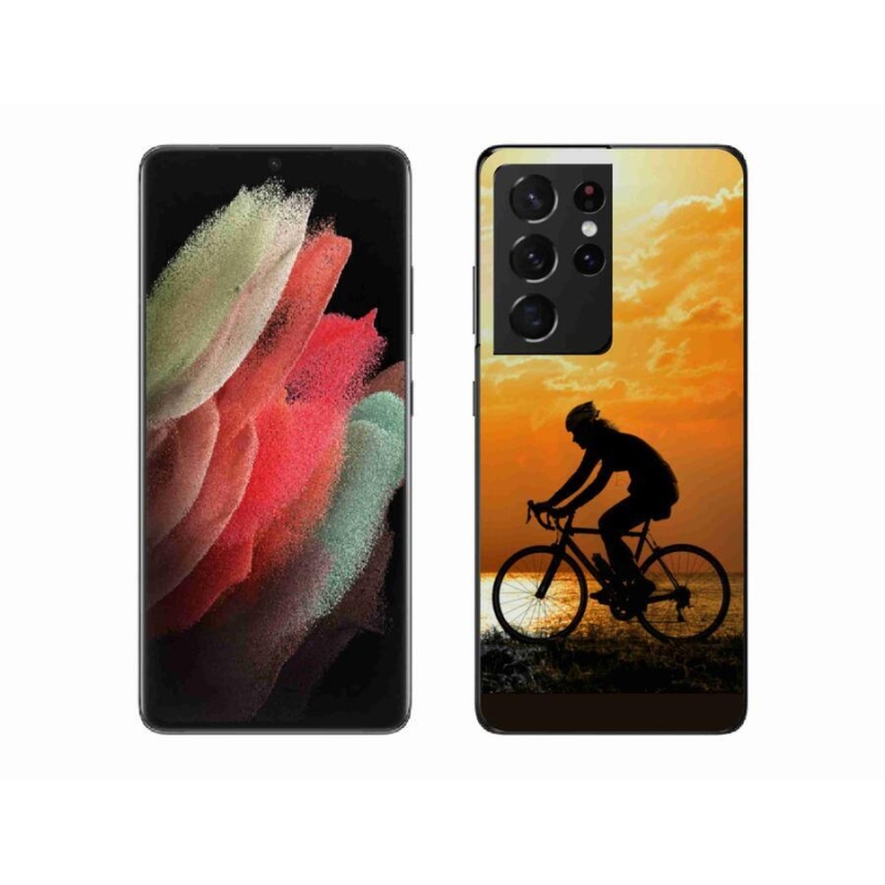 Gél borító mmCase Samsung Galaxy S21 Ultra 5G - kerékpározás