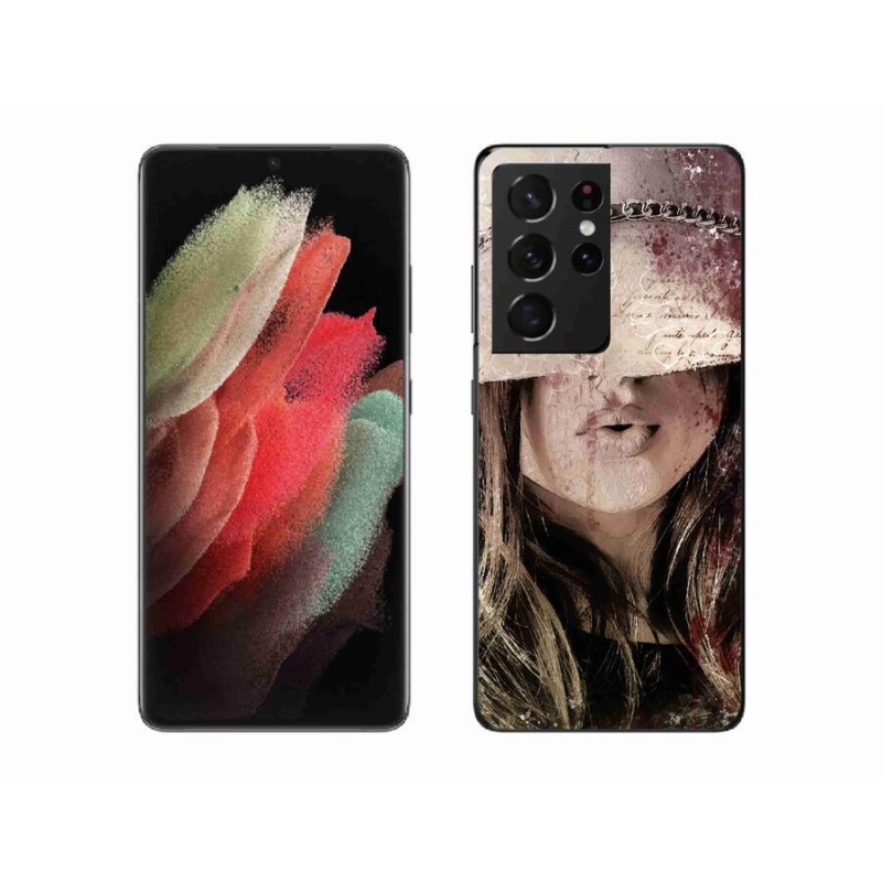 Gél borítás mmCase Samsung Galaxy S21 Ultra 5G - lányhoz