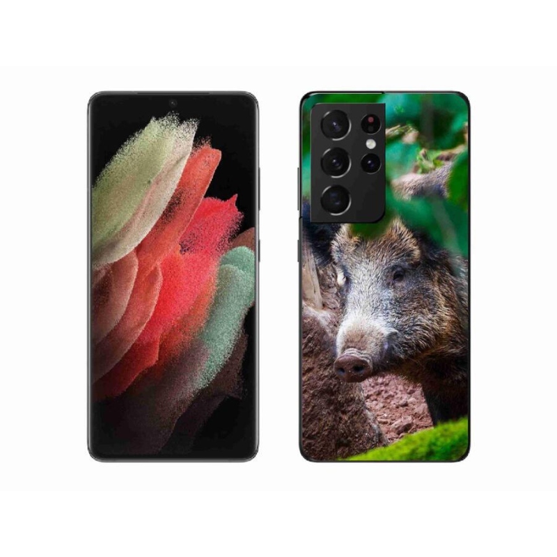 Gél borítás mmCase Samsung Galaxy S21 Ultra 5G - vaddisznóhoz