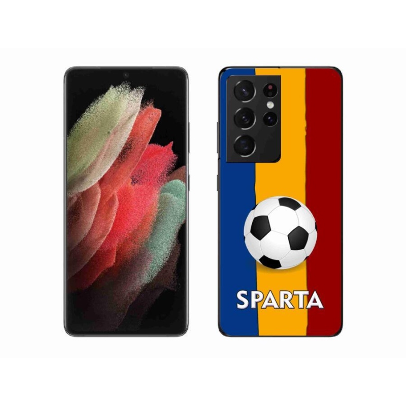 Gél borító mmCase Samsung Galaxy S21 Ultra 5G - futball 1