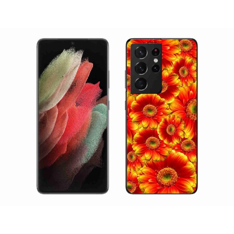 Zselés borító mmCase Samsung Galaxy S21 Ultra 5G - gerbera 1