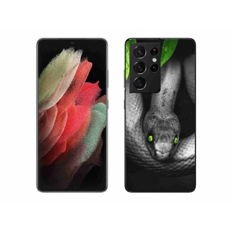 Gél védőburkolat mmCase Samsung Galaxy S21 Ultra 5G - kígyó
