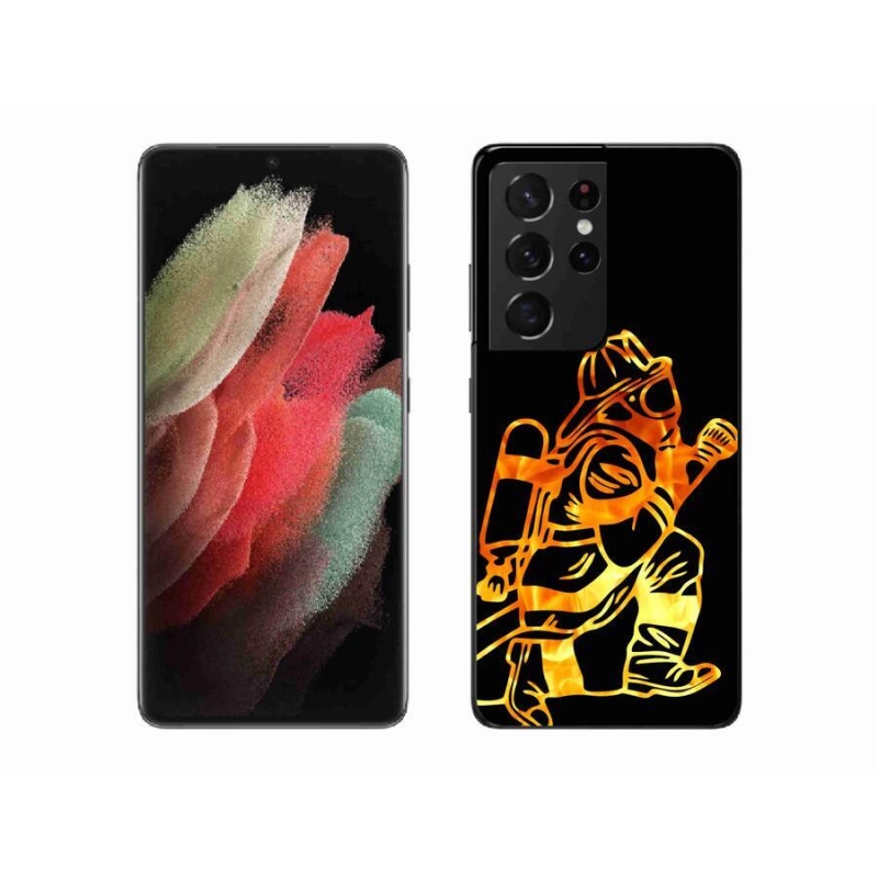 Gél borító mmCase Samsung Galaxy S21 Ultra 5G - tűzoltó 1