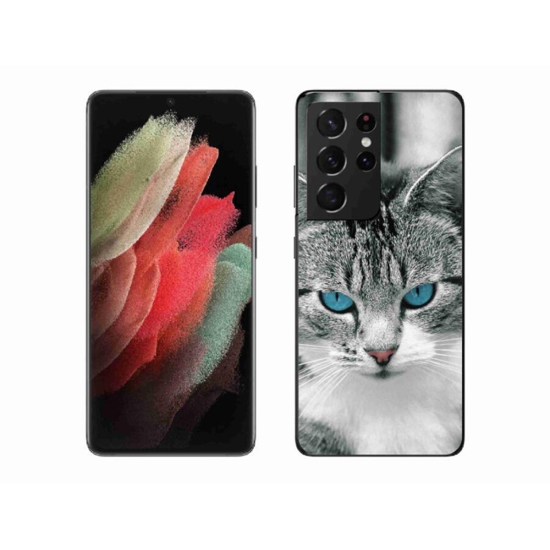 Zselés borítás mmCase Samsung Galaxy S21 Ultra 5G - macskaszem 1