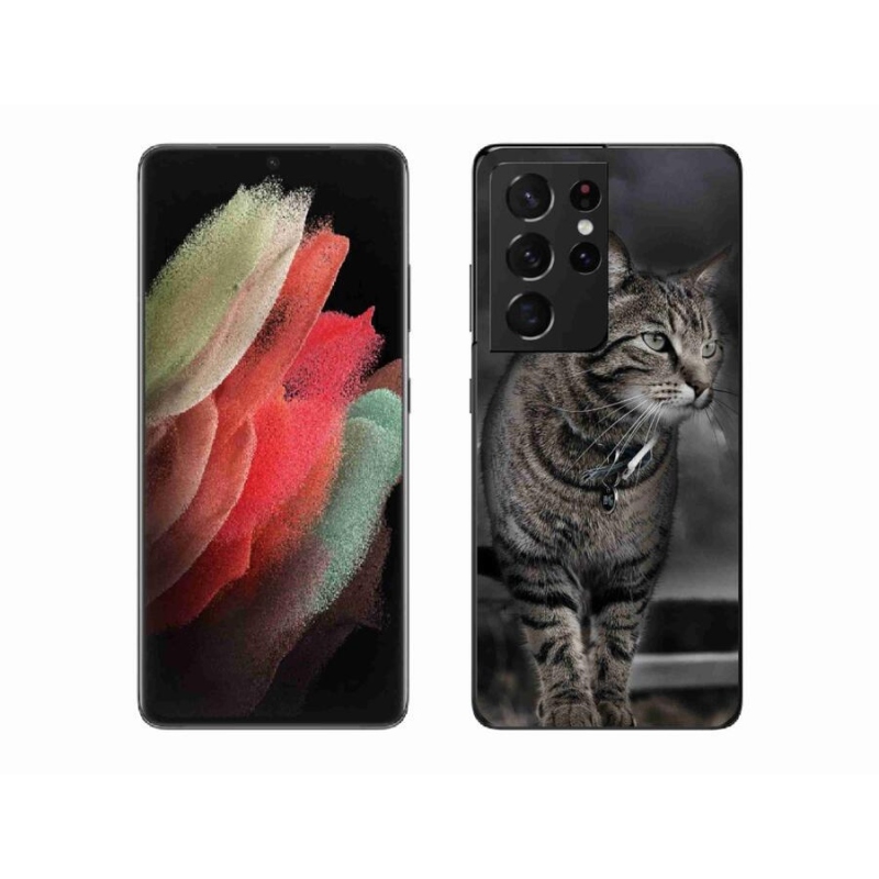 Zselés borítás mmCase Samsung Galaxy S21 Ultra 5G - macska