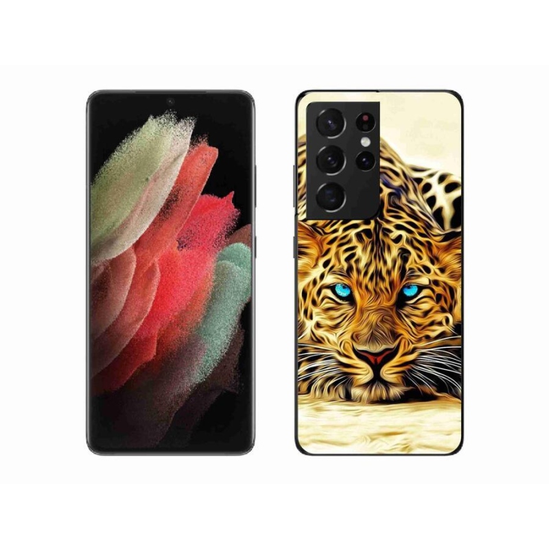 Zselés borítás mmCase Samsung Galaxy S21 Ultra 5G - rajzfilm tigrishez