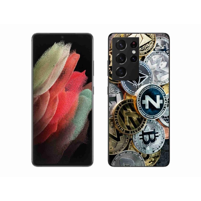 Gél borítás mmCase Samsung Galaxy S21 Ultra 5G - kriptovaluták