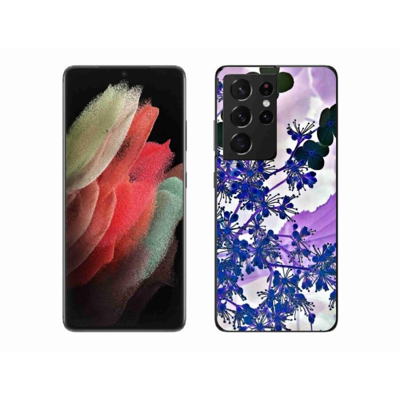 Zselés borítás mmCase Samsung Galaxy S21 Ultra 5G - hortenzia virág