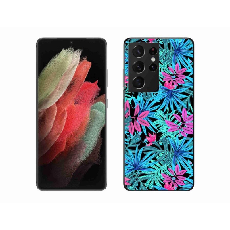 Zselés borítás mmCase Samsung Galaxy S21 Ultra 5G - virágok 3