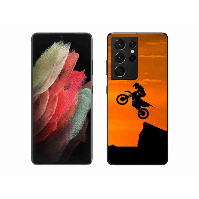 Zselés borítás mmCase Samsung Galaxy S21 Ultra 5G - motocross