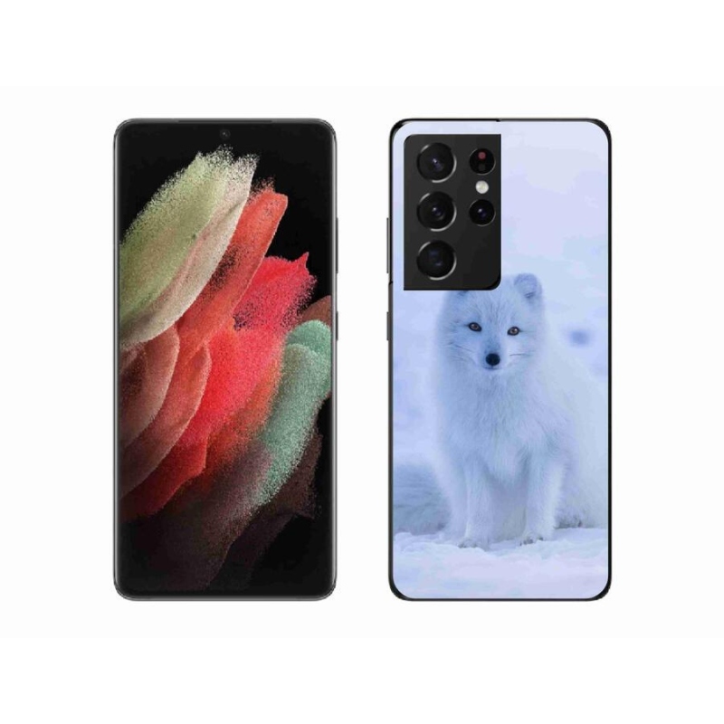 Zselés borítás mmCase Samsung Galaxy S21 Ultra 5G - polár róka