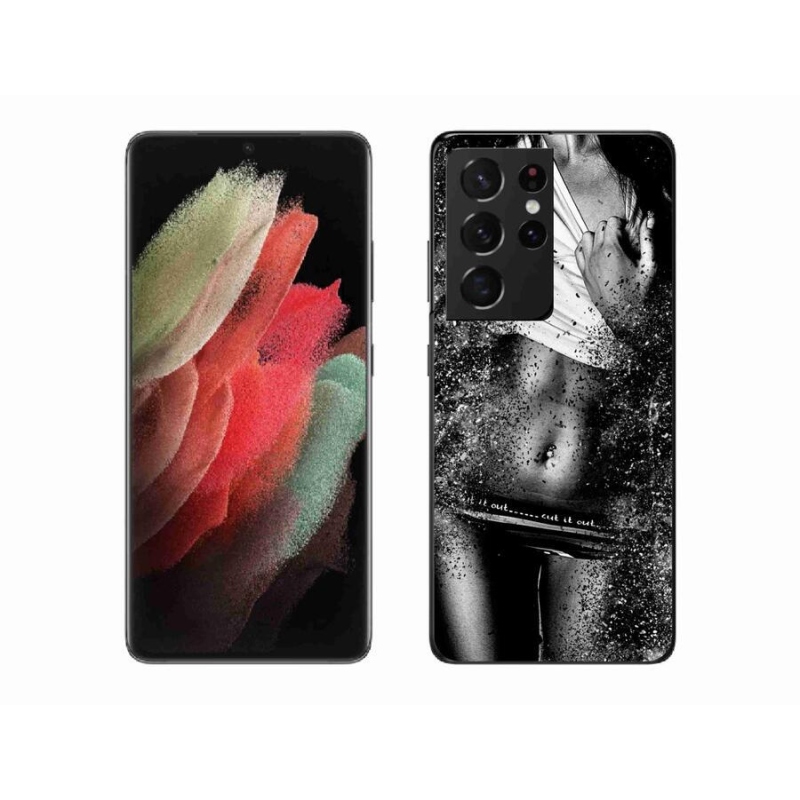 Gél borítás mmCase Samsung Galaxy S21 Ultra 5G - szexi nő 1