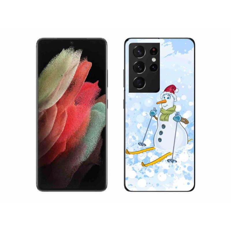 Gél védőhuzat mmCase Samsung Galaxy S21 Ultra 5G - hóemberhez