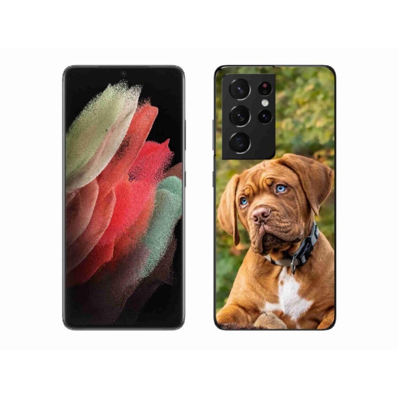 Zselés borítás mmCase Samsung Galaxy S21 Ultra 5G - kölyökkékhez
