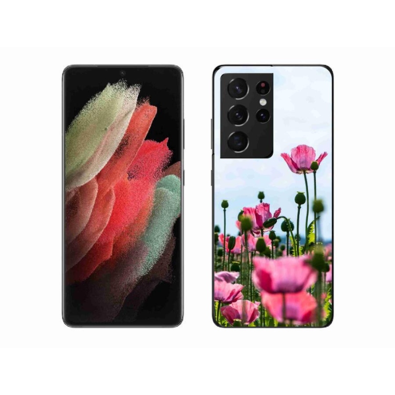Gél védőhuzat mmCase Samsung Galaxy S21 Ultra 5G - mákos színű