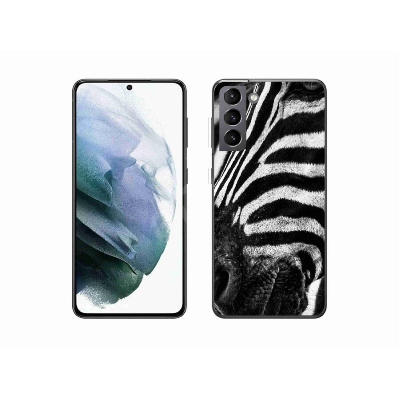 Zselés borítás mmCase Samsung Galaxy S21 készülékhez - zebra
