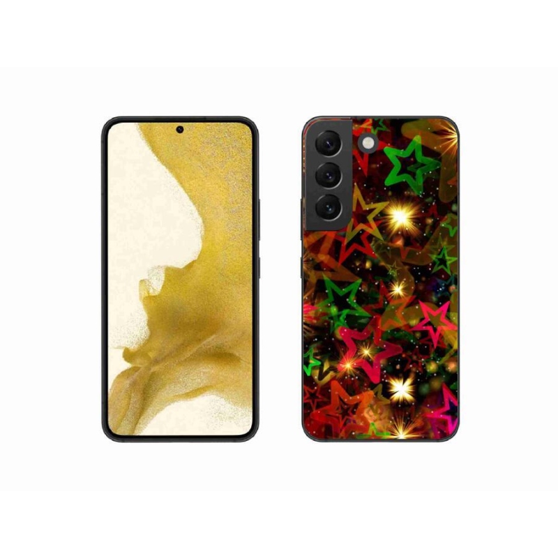 Zselés borítás mmCase Samsung Galaxy S22 5G - színes csillagok