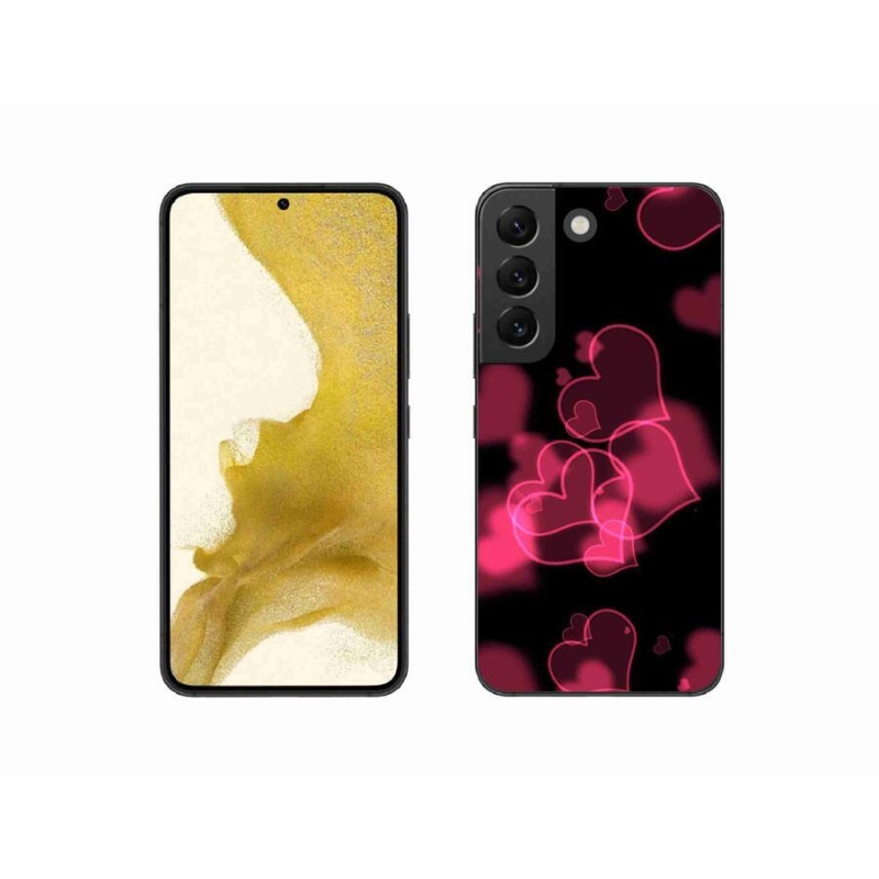 Gél védőhuzat mmCase Samsung Galaxy S22 5G - piros szívek