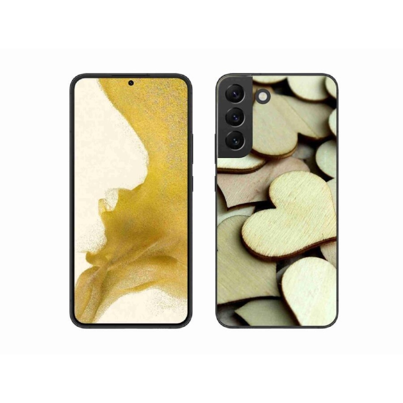 Zselés borítás mmCase Samsung Galaxy S22+ 5G - fából készült szívek