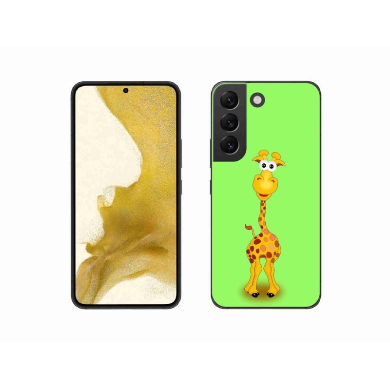 Zselés borítás mmCase Samsung Galaxy S22 5G - rajzfilm zsiráfhoz