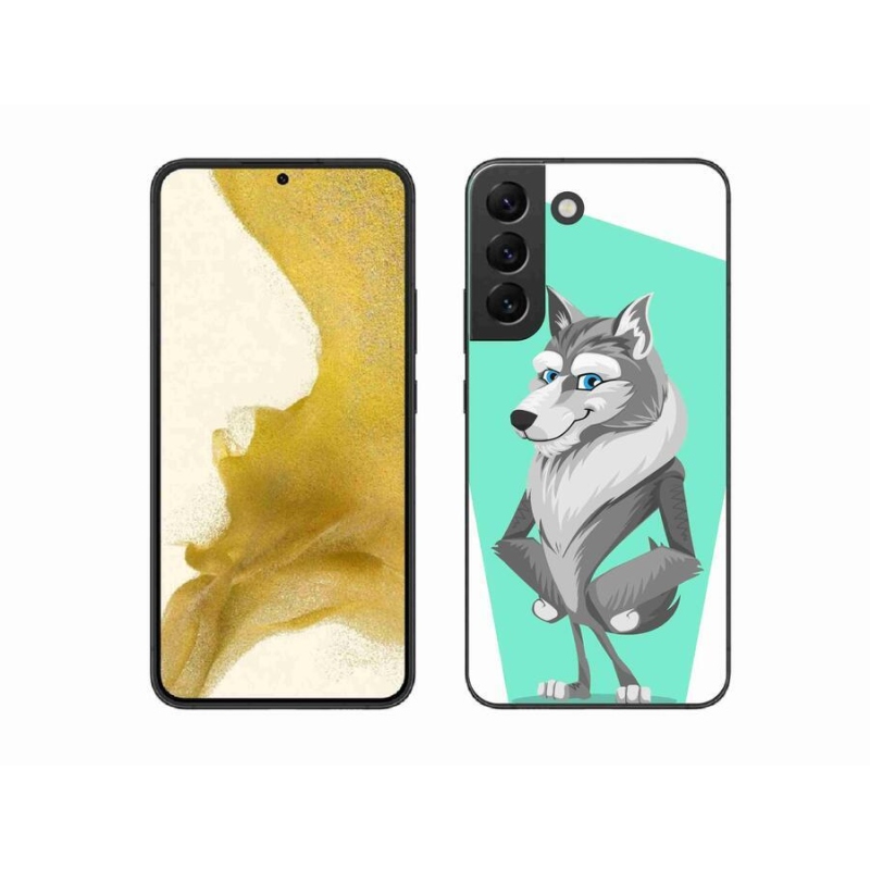Gél védőhuzat mmCase Samsung Galaxy S22+ 5G - rajzfilm farkashoz