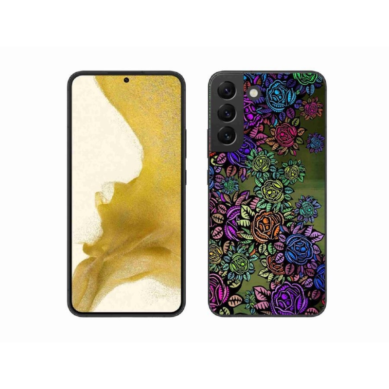 Gél borítás mmCase Samsung Galaxy S22+ 5G - virágok 6