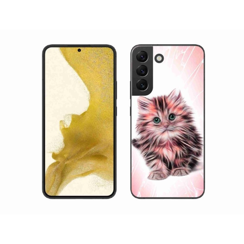 Gél borítás mmCase Samsung Galaxy S22+ 5G - aranyos cica - Samsung Galaxy S22+ 5G számára
