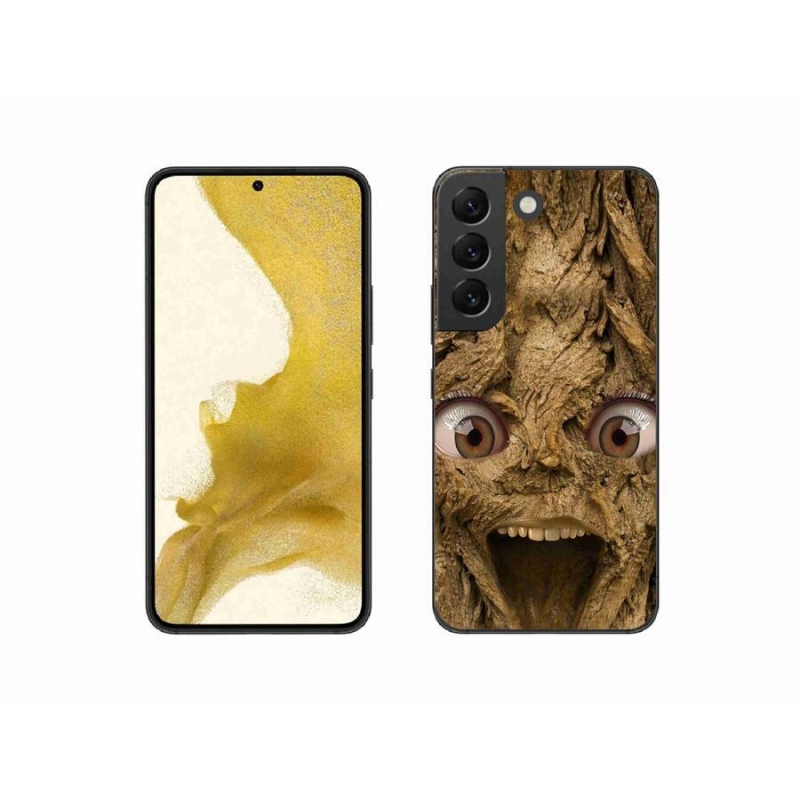 Gél borítás mmCase Samsung Galaxy S22 5G - vidám fa szemekkel