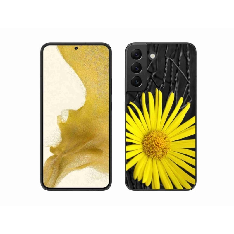 Gél védőhuzat mmCase Samsung Galaxy S22+ 5G - sárga virág