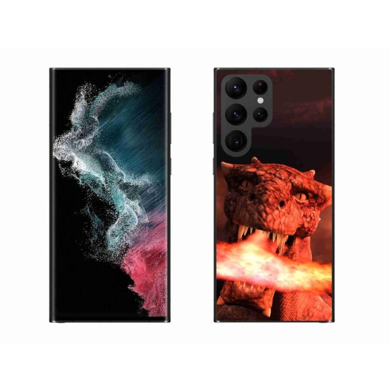 Zselés borítás mmCase Samsung Galaxy S22 Ultra 5G - sárkány