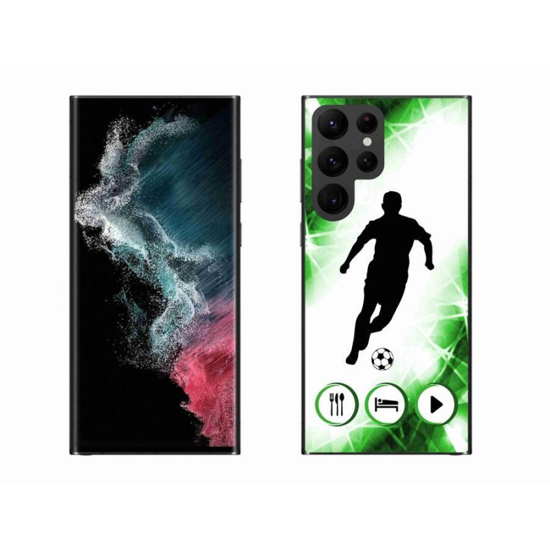 Zselés borítás mmCase Samsung Galaxy S22 Ultra 5G - focista számára