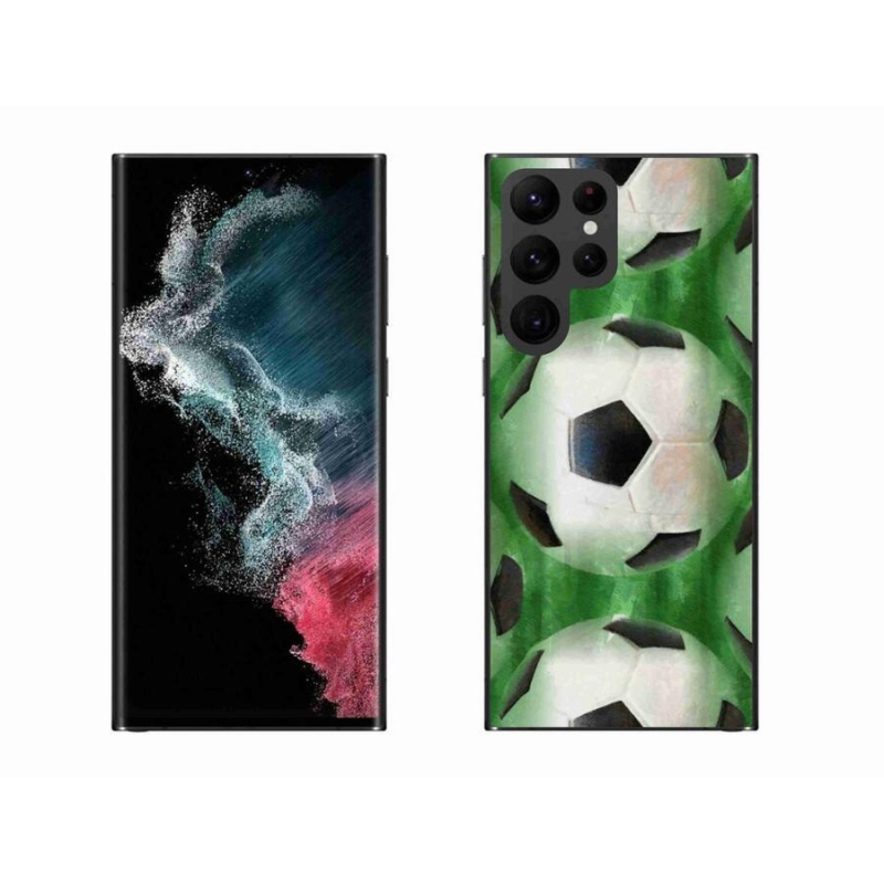 Gél borítás mmCase Samsung Galaxy S22 Ultra 5G - focilabda