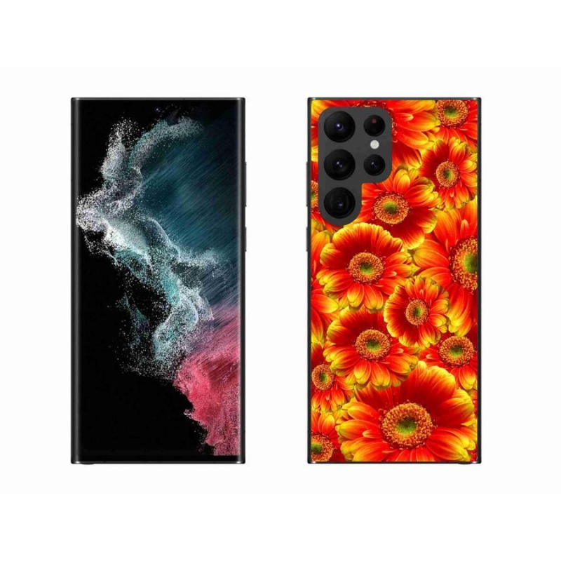 Zselés borítás mmCase Samsung Galaxy S22 Ultra 5G - gerbera 1