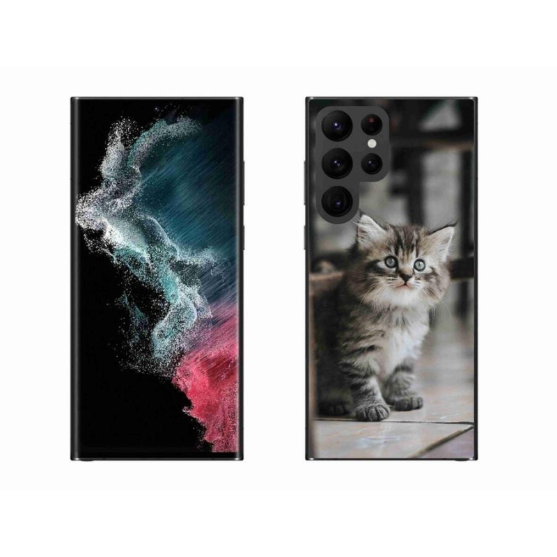 Zselés borítás mmCase Samsung Galaxy S22 Ultra 5G - cica