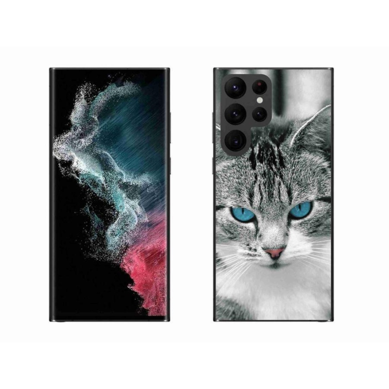 Zselés borítás mmCase Samsung Galaxy S22 Ultra 5G - macskaszem 1
