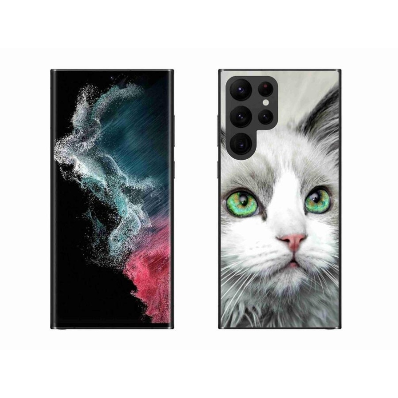 Gél védőhuzat mmCase Samsung Galaxy S22 Ultra 5G - macskaszem