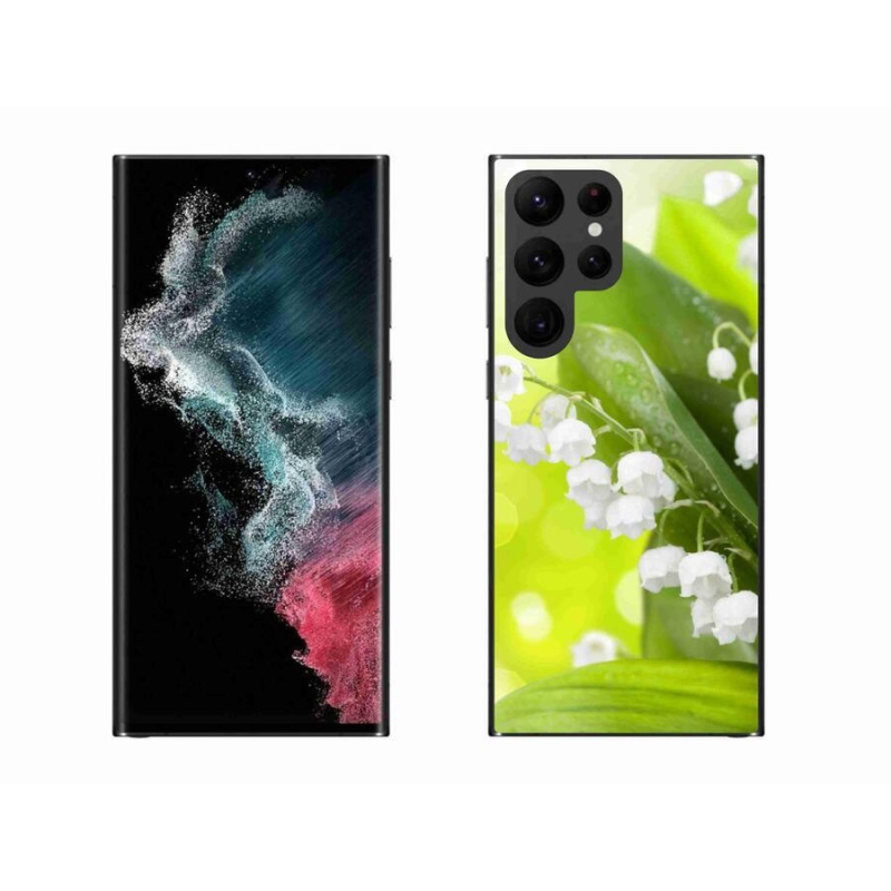 Zselés borítás mmCase Samsung Galaxy S22 Ultra 5G - lily of the valley (gyöngyvirág)