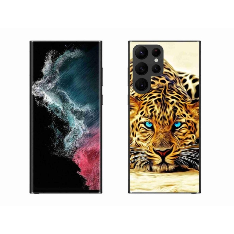 Zselés borítás mmCase Samsung Galaxy S22 Ultra 5G - rajzfilm tigrishez