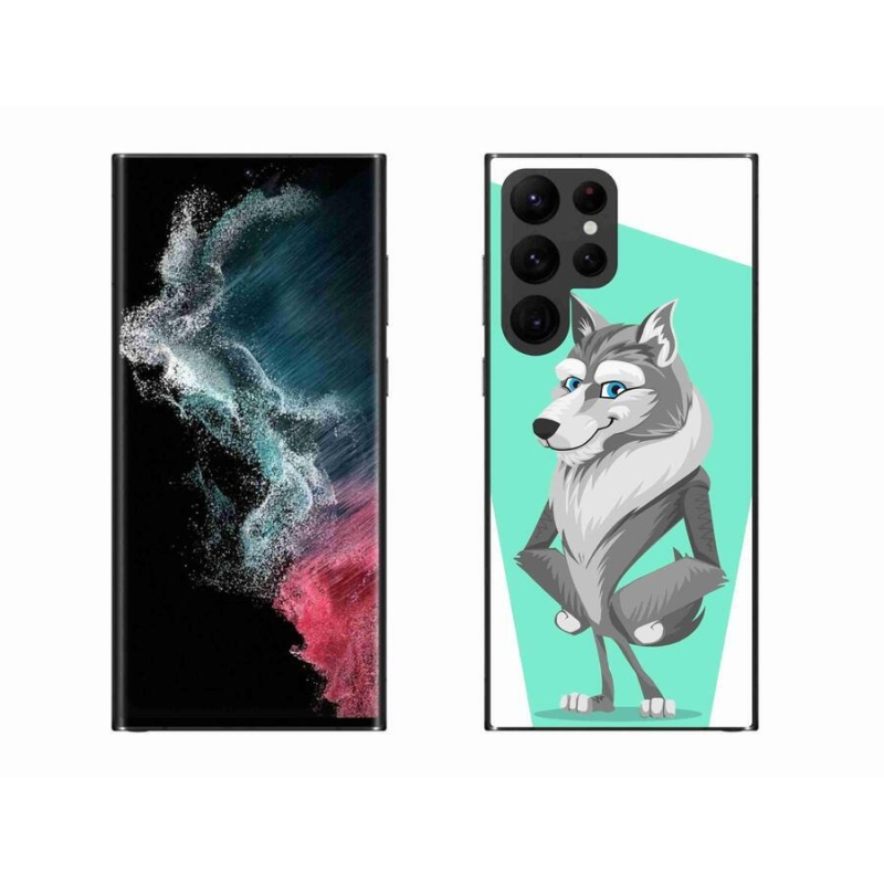 Zselés borítás mmCase Samsung Galaxy S22 Ultra 5G - rajzfilmfarkas