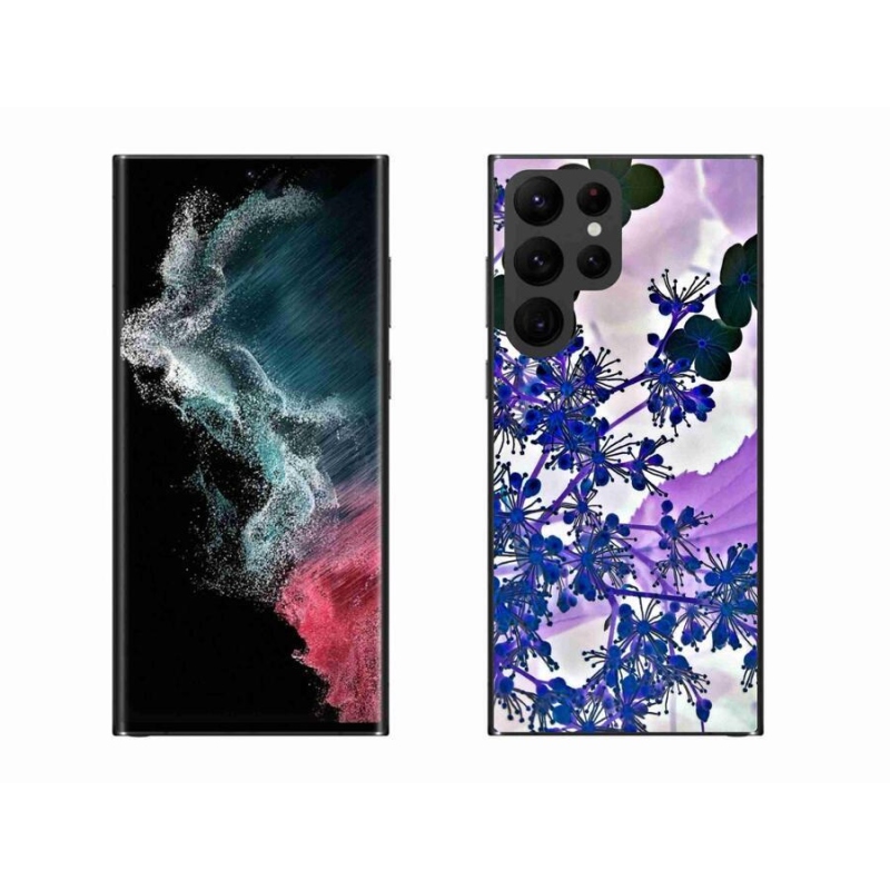 Gél borítás mmCase Samsung Galaxy S22 Ultra 5G - hortenzia virág