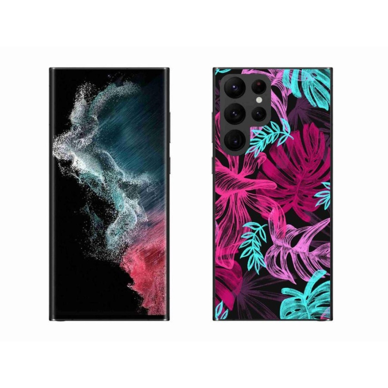 Zselés borítás mmCase Samsung Galaxy S22 Ultra 5G - virágok 1