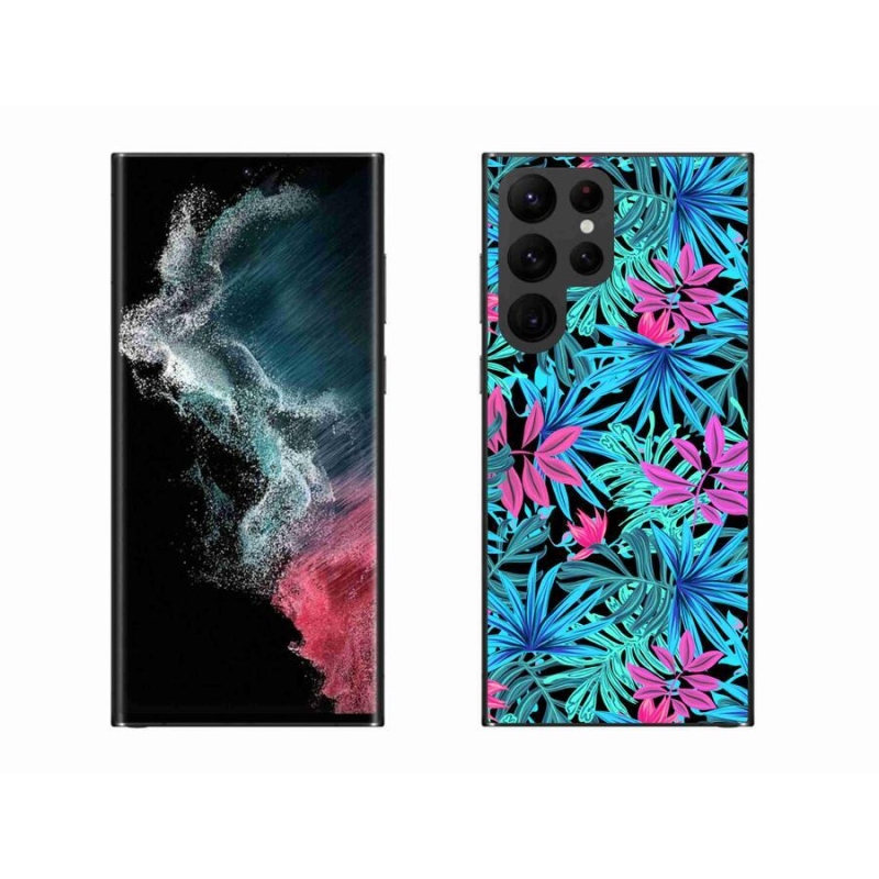 Zselés borítás mmCase Samsung Galaxy S22 Ultra 5G - virágok 3