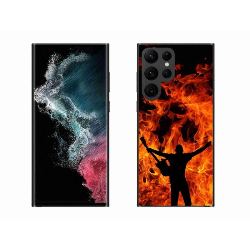 Gél borítás mmCase Samsung Galaxy S22 Ultra 5G - zenész és tűz