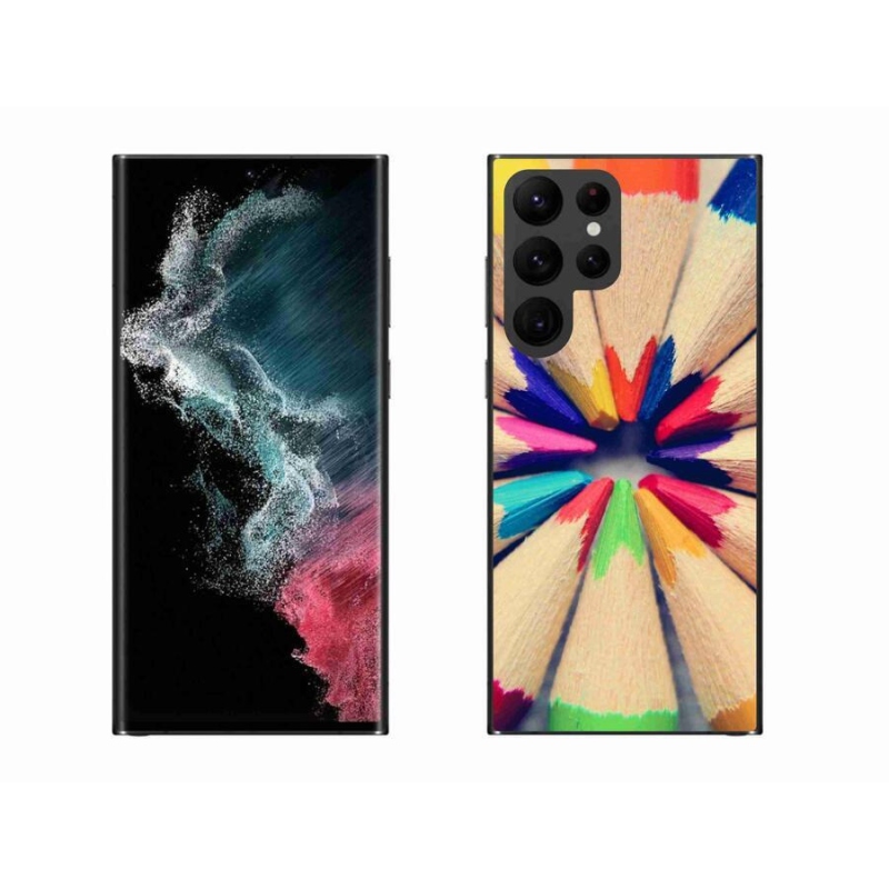 Zselés borítás mmCase Samsung Galaxy S22 Ultra 5G - zsírkrétákhoz