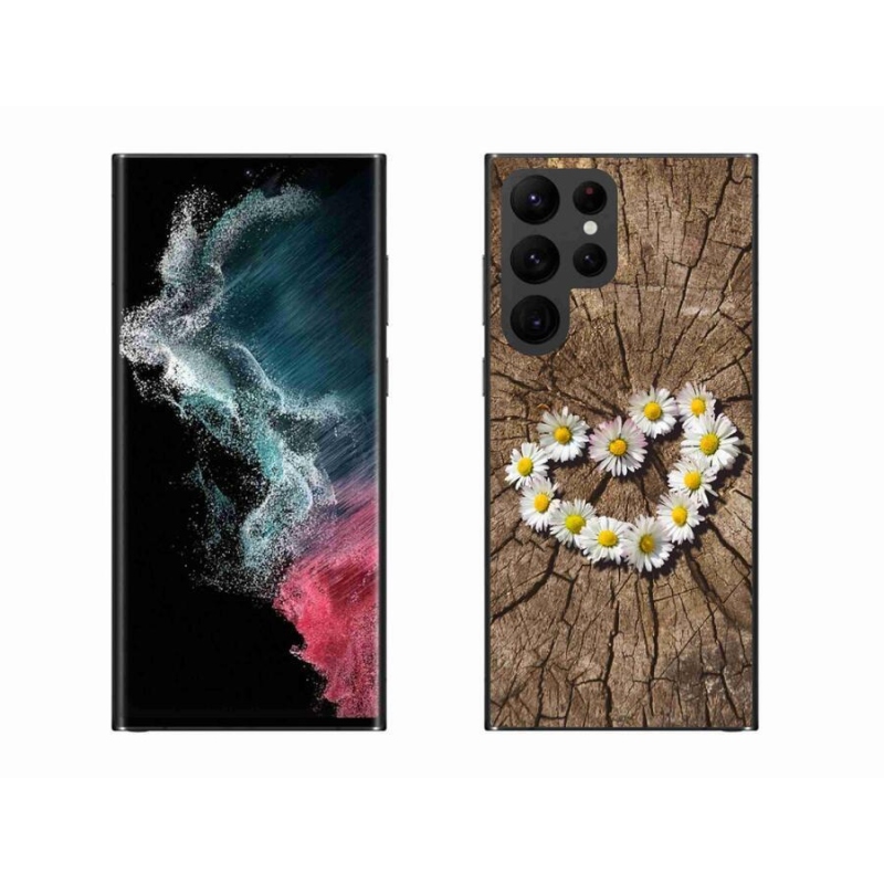Zselés borítás mmCase Samsung Galaxy S22 Ultra 5G - Százszorszépek szíve