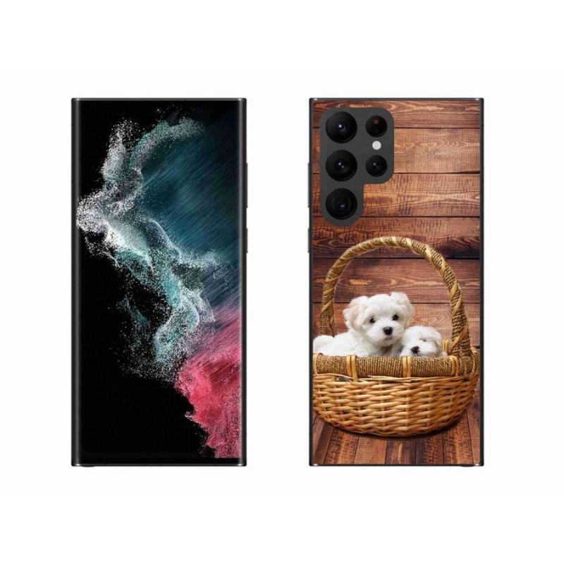 Gél védőhuzat mmCase Samsung Galaxy S22 Ultra 5G - kölyökkutyákhoz